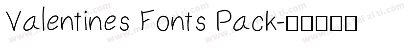 Valentines Fonts Pack字体转换